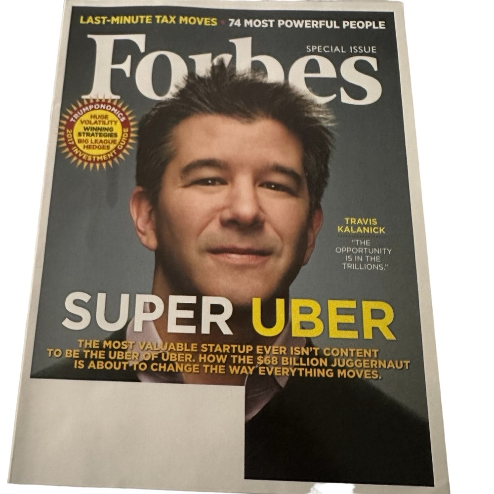 Forbes Magazine Super Uber December 2016